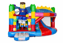 Commandez un châteaux gonflables multiplay en superblocs avec un toboggan pour les enfants. Achetez des toboggan châteaux gonflables en ligne chez JB Gonflables France