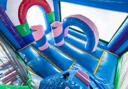 Achetez un châteaux gonflables multiplay licorne moyen avec toboggan pour enfants. Commandez des toboggan châteaux gonflables en ligne chez JB Gonflables France