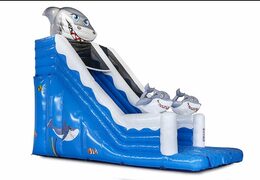 Super toboggan requin avec des couleurs gaies, des objets 3D et une belle commande d'impression. Achetez des toboggans gonflables maintenant en ligne chez JB Gonflables France