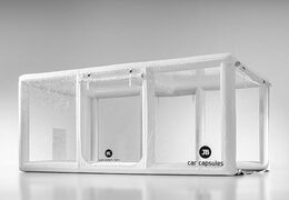 acheter une capsule de voiture gonflable Showcase pour utiliser un véhicule en blanc