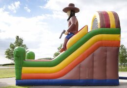 Toboggan gonflable multifonctionnel sur le thème de la plage avec une pataugeoire, un objet 3D impressionnant, des couleurs fraîches et des obstacles 3D pour les enfants. Achetez des toboggans gonflables maintenant en ligne chez JB Gonflables France
