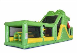 Parcours d'obstacles gonflable crocodile avec objets 3D assortis pour les enfants. Achetez des parcours d'obstacles gonflables en ligne maintenant chez JB Gonflables France