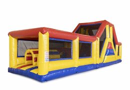 Parcours d'obstacles de 13,5 mètres de long dans la norme à thème avec des objets 3D appropriés pour les enfants. Achetez des parcours d'obstacles gonflables en ligne maintenant chez JB Gonflables France