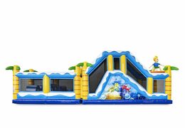 Parcours d'obstacles gonflables de surf avec des objets 3D assortis pour les enfants. Achetez des parcours d'obstacles gonflables en ligne maintenant chez JB Gonflables France