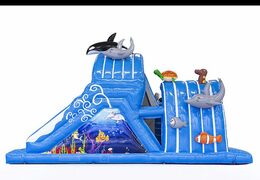 Commandez un parcours d'obstacles Seaworld gonflable de 9 mètres de long pour les enfants. Achetez des parcours d'obstacles gonflables en ligne maintenant chez JB Gonflables France
