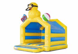 Canard Thème Gonflable Bouncer Bleu Jaune À Vendre Pour Les Enfants