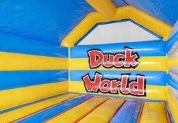 Commandez château gonflable gonflable bleu jaune sur le thème du canard pour les enfants