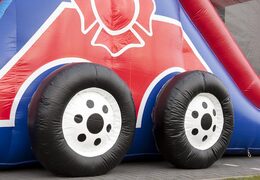 Achetez un parcours d'obstacles gonflable unique de 17 mètres de large sur le thème des pompiers avec 7 éléments de jeu et des objets colorés pour les enfants. Commandez des parcours d'obstacles gonflables maintenant en ligne chez JB Gonflables France