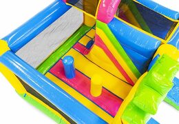 Commandez un château gonflable gonflable avec toboggan sur le thème d'Hawaï pour les enfants