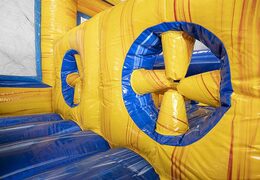 Commandez un parcours d'obstacles de 19 mètres de long sur le thème du marbre avec des objets 3D assortis et des parcours doubles dans différents thèmes pour les enfants. Achetez des parcours d'obstacles gonflables en ligne maintenant chez JB Gonflables France