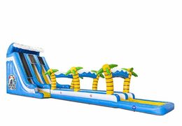 Grand toboggan aquatique gonflable sur le thème de la cascade à vendre pour les enfants