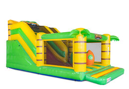 Glissière gonflable de coussin d'air de thème de Dino à vendre pour des enfants