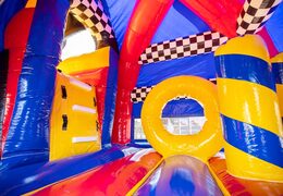 Super coussin d'air multiplay dans le thème de la formule 1 avec voiture de course sur le dessus à vendre pour les enfants