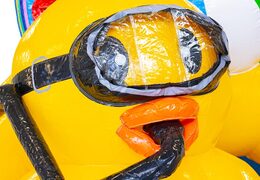 acheter coussin d'air gonflable sur le thème du monde des canards avec toboggan pour enfant