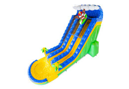 Toboggan aquatique gonflable Waterslide D22 Hawaii à thème tropical avec palmiers à vendre