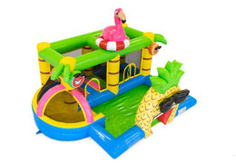 Commandez le château gonflable Flamingo pour les enfants. Achetez des châteaux gonflables en ligne chez JB Gonflables France