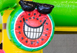 Commandez un grand château gonflable gonflable sur le thème Flamingo pour les enfants. Achetez des structures gonflables en ligne chez JB Gonflables France