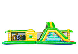 Commandez 13 mètres parcours d'obstacles gonflables dans le thème Jungle pour les enfants. Achetez des parcours d'obstacles gonflables en ligne maintenant chez JB Gonflables France