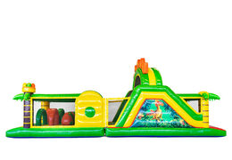 Commandez 13 mètres parcours d'obstacles gonflables dans le thème Dinosaure pour les enfants. Achetez des parcours d'obstacles gonflables en ligne maintenant chez JB Gonflables France