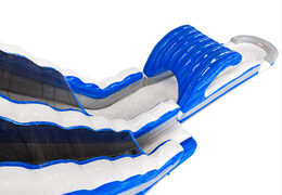 Commandez un toboggan aquatique gonflable en bleu, blanc, argent