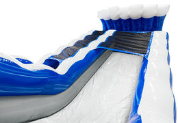 Acheter toboggan aquatique gonflable avec baignoire en bleu, blanc, argent