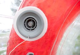 détail sur le jeu du château gonflable