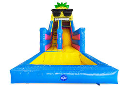 Commandez un coussin d'air avec toboggan et baignoire chez JB Inflatables de Meppel