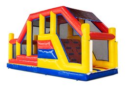 Module de parcours du combattant rouge jaune bleu base jump