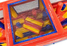 Module de parcours du combattant rouge jaune bleu esquiveur de piliers