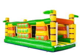 Module de parcours d'obstacles gate dodger avec thème de palmiers Jungle