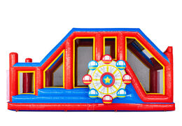 Module de parcours d'obstacles Base Jump avec thème de montagnes russes