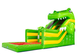 Multiplay gonflable Dino avec toboggan de piscine connectable