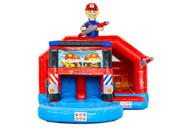 Achetez en ligne le château gonflable Slide Combo avec des figurines en 3D et un toboggan