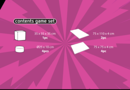 Contenu du kit de jeu Softplay en thème de bande dessinée à acheter chez JB