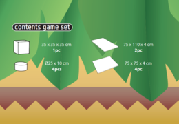 Contenu du kit de jeu Softplay en thème Jungle - Dinosaure à acheter chez JB