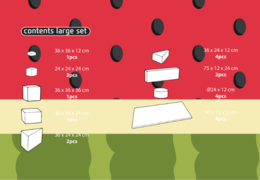 Contenu du set Large Softplay en thème Flamant - Hawaï acheter en ligne