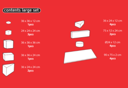 Achetez en ligne le contenu de l'ensemble Softplay Large sur le thème du Rollercoaster