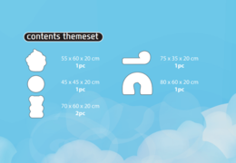 Contenu du set thématique Softplay en thème de bonbons commander en ligne chez JB