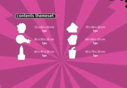 Contenu du set thématique Softplay en thème de bande dessinée commander en ligne chez JB