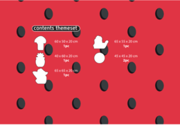 Contenu du set thématique Softplay en thème Flamant - Hawaï commander en ligne chez JB