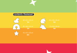 Contenu du set thématique Softplay en thème de licorne commander en ligne chez JB