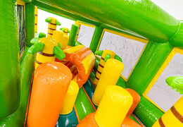 Module d'obstacle "Pillar Dodger" avec des piliers et un espace rampant