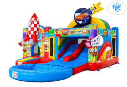 Commandez le château gonflable Multiplay Dubbelslide en ligne chez JB