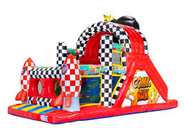 Parcours d'obstacles de haute qualité avec un thème Comic vibrant