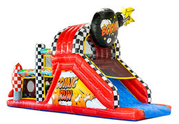 Parcours d'obstacles ludique en style Comic avec des illustrations détaillées