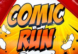 Parcours d'obstacles de haute qualité à thème Comic coloré