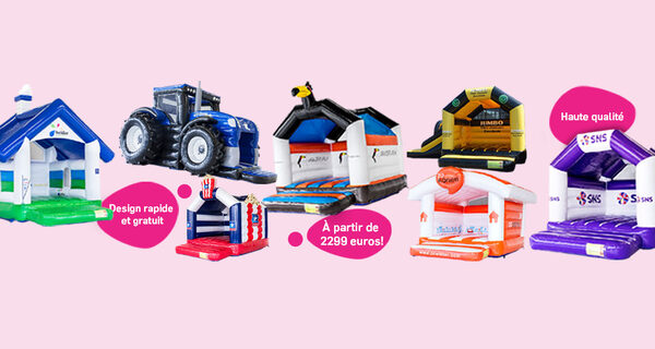château gonflable sur mesure sur demande en vente chez JB