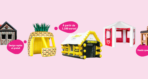 Produits de tentes publicitaires gonflables personnalisées sur demande en vente chez JB