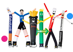 Demandez des skytubes et des skydancers personnalisés comme accroche-regard pour votre entreprise ou vos événements