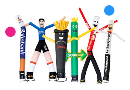Achetez des skytubes et des skydancer personnalisés chez JB-inflatable
